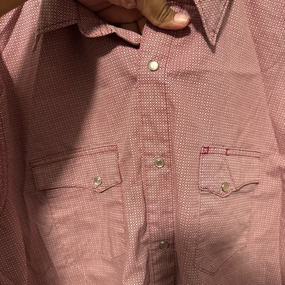 Wrangler Red Patterned Shirt - image 2